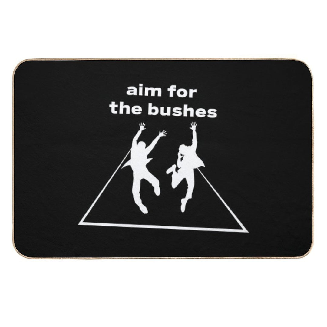 The Other Guys Aim for The Bushes  Rapid-Drying Bath Mat