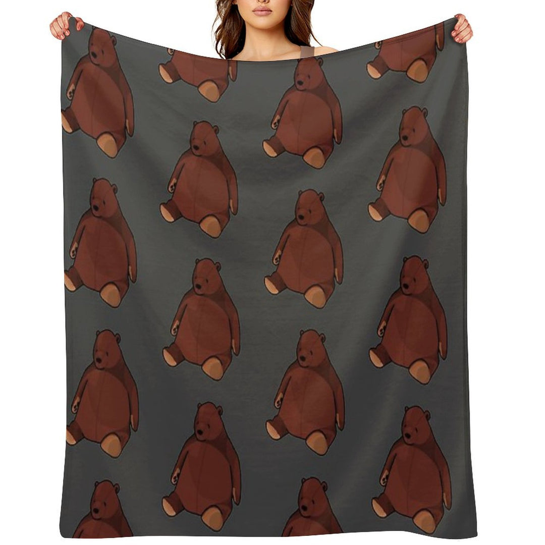 Djungelskog Drawing Travel-friendly Throw Blanket