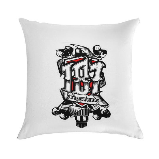 187 Smokezz Hiphop Soft Easy Maintenance Throw Pillow