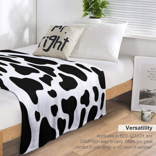 Cow Print All-season Throw Blanket