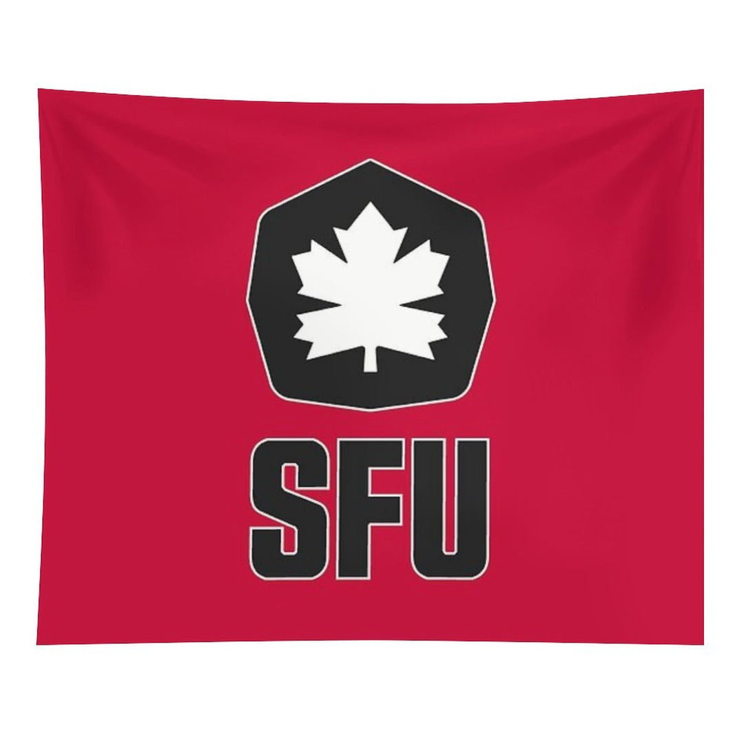 SFU Athletics Black White Tapestry