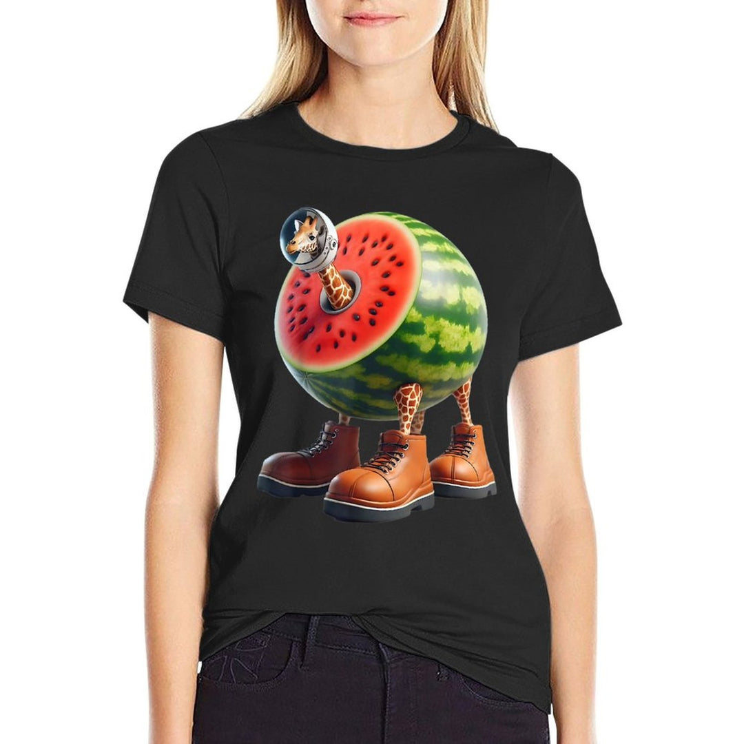 Italian Brainrot AI-Generated Character Giraffa Celeste  Eco-friendly Material T-Shirt