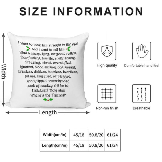 Clark Griswold Rant Soft Washable Throw Pillow