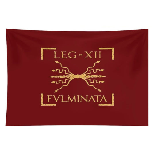 Legio XII Fulminata Thunderbolt Emblem Roman Legion Tapestry