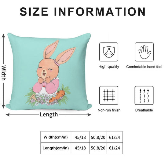 Patty Soft Hidden Zipper Throw Pillow