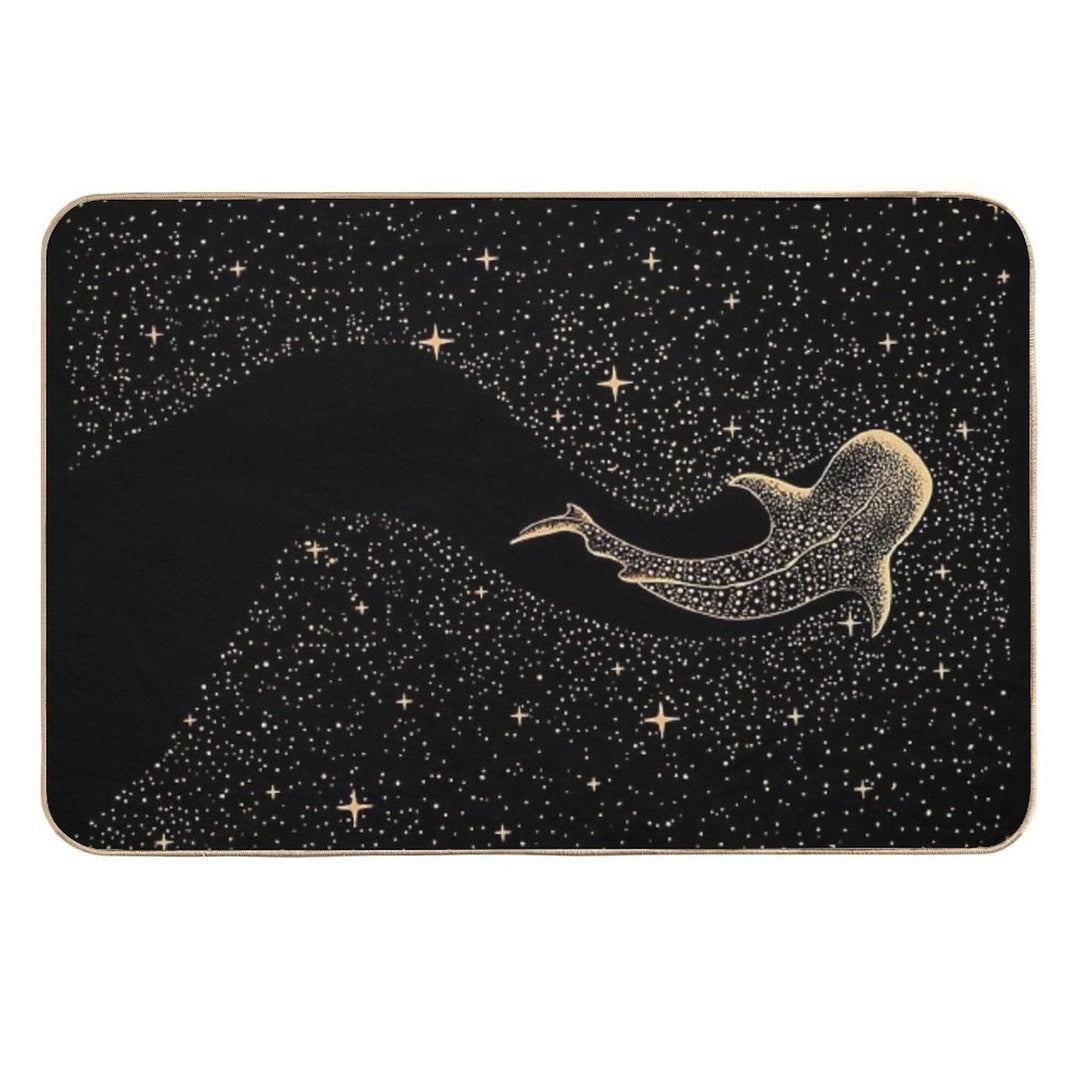 Star Eater Dark GOLD Version  Stain-Proof Bath Mat