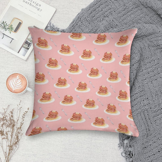 Pancake Pattern Soft Warmth Comfort Throw Pillow
