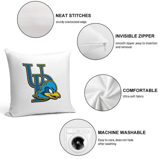 University of Deleware Soft Reinforced Edging Throw Pillow