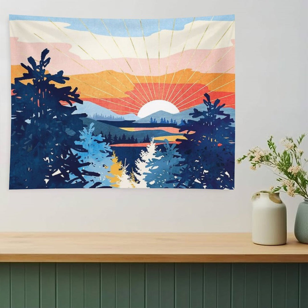 Sunset Lake Tapestry