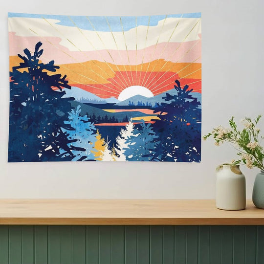 Sunset Lake Tapestry