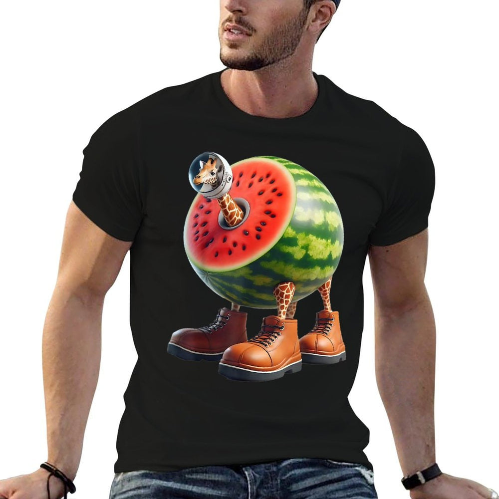 Italian Brainrot AI-Generated Character Giraffa Celeste  Eco-friendly Material T-Shirt