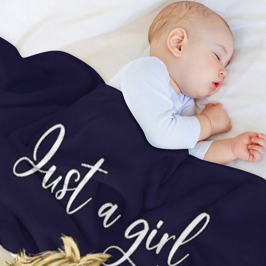 Just A Girl Who Loves Scottish Highland Cows Multi-functional Throw Blanket