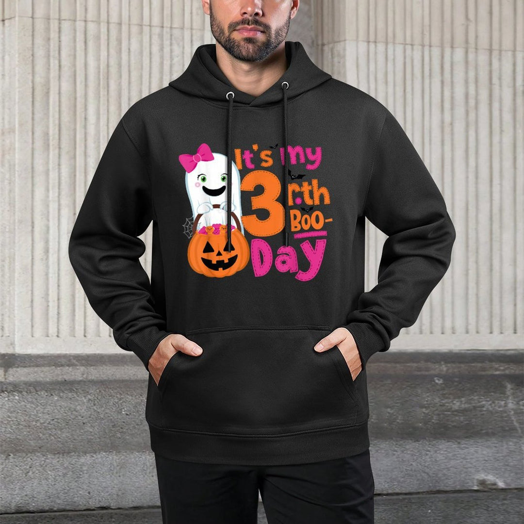 Its My 3rd Boo-Day Halloween 3 Year Old Ghost Birthday Girl Unisex Design Hoodie