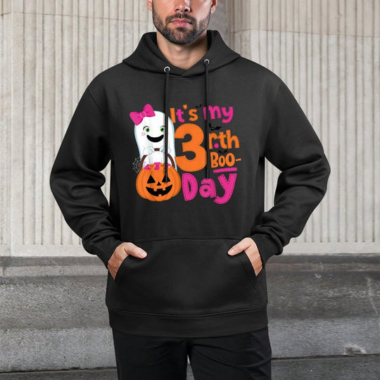 Its My 3rd Boo-Day Halloween 3 Year Old Ghost Birthday Girl Unisex Design Hoodie
