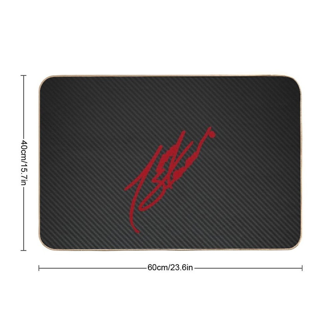 Tony Stewart Carbon Fiber Signature  Easy Maintenance Bath Mat