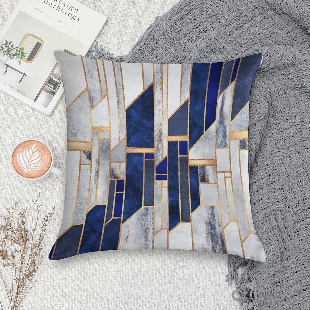 Blue Winter Sky Soft Decorative Cover Throw Pillow