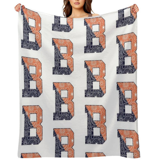 Bucknell B - Full Pattern Quick-dry Throw Blanket