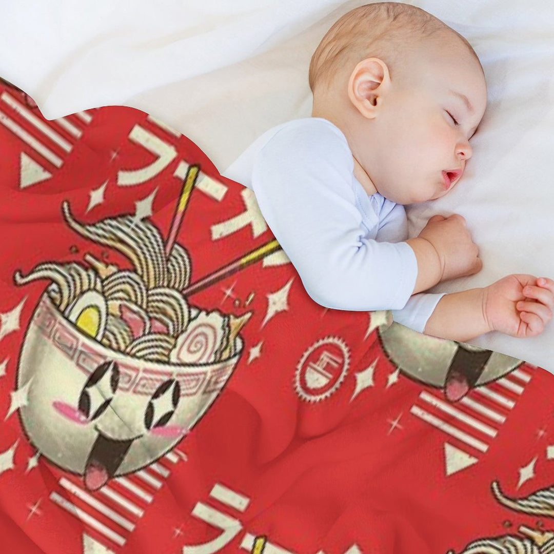 Kawaii Ramen Comfort Throw Blanket
