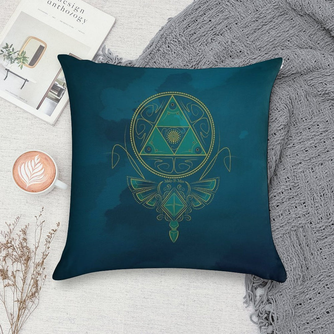~Blue Wisdom~ Soft Anti-Pilling Throw Pillow