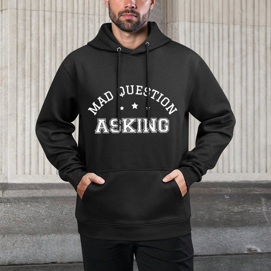 Mad Question Asking Funny Meme Pop Culture Sarcastic Humor Kangaroo Pocket Hoodie