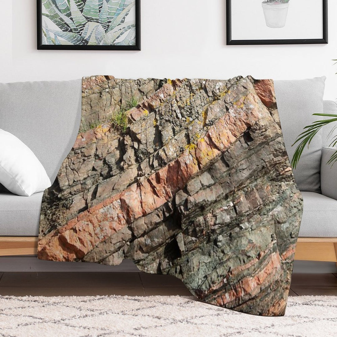 A Slice of Geology Versatility Throw Blanket