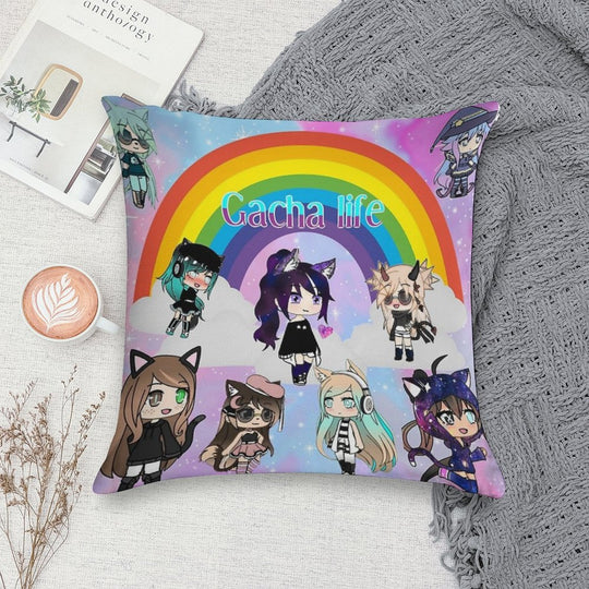 Gacha Life  Anime Pack Soft Warmth Comfort Throw Pillow