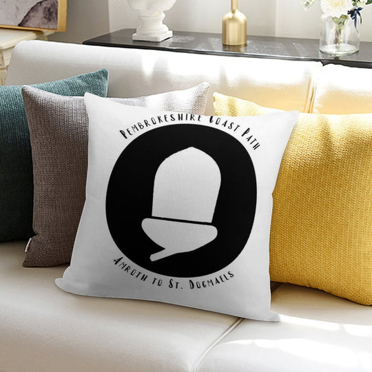 Pembrokeshire Coast Path Soft Hidden Zipper Throw Pillow