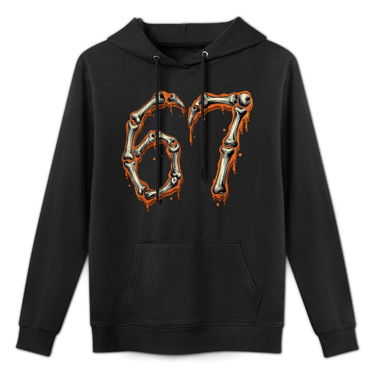 Funny Number 6 7 67 Meme Costume Matching Group Halloween Casual Wear Hoodie
