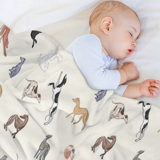 Greyhound Love - Adopt Premium Throw Blanket