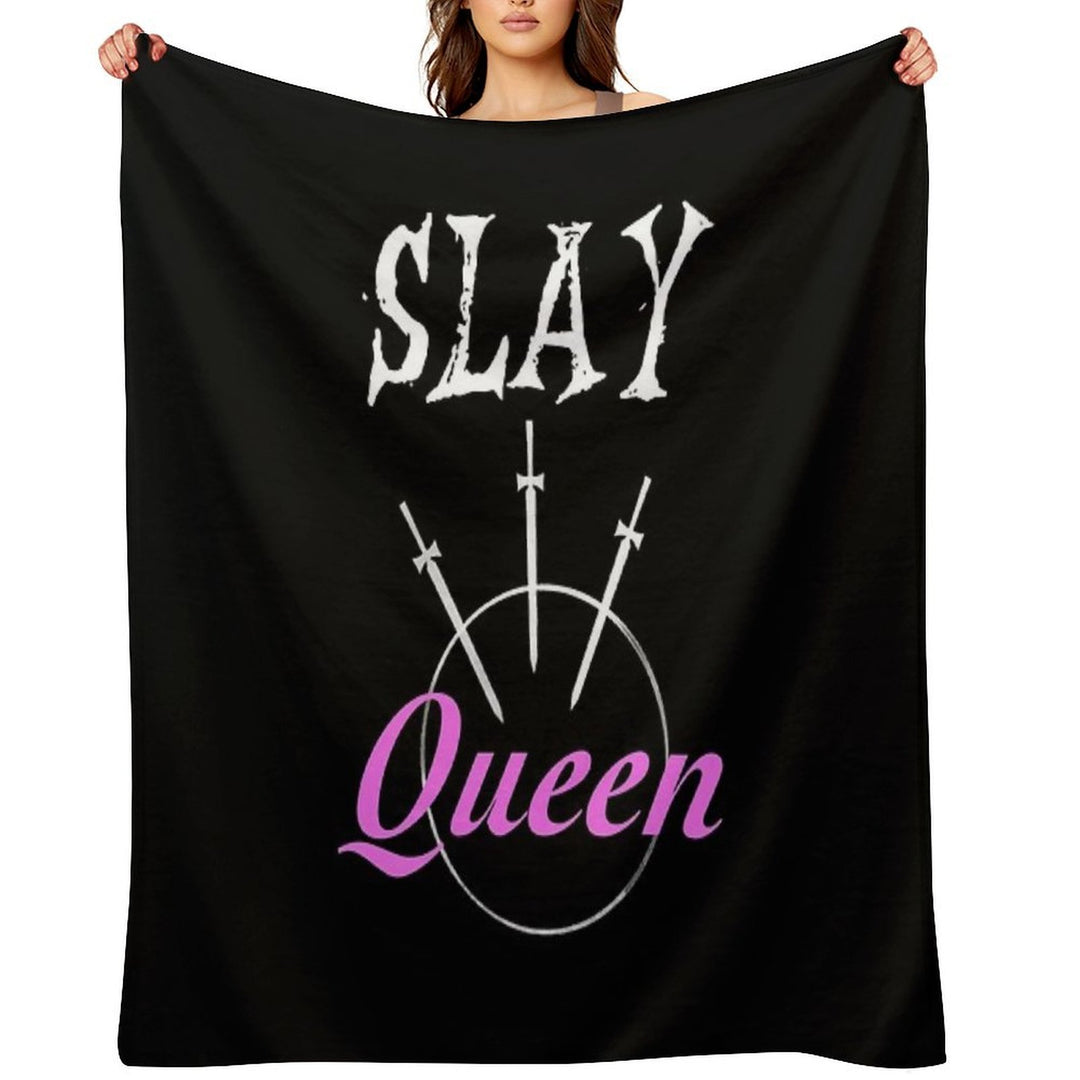 Slay Queen Velvety-soft Throw Blanket