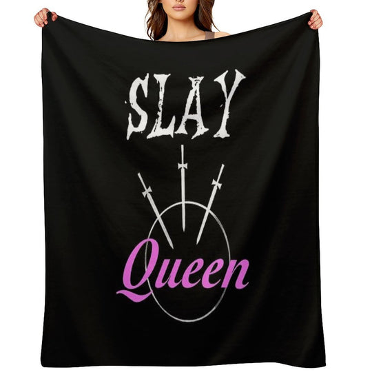 Slay Queen Velvety-soft Throw Blanket