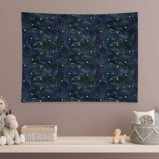 Raven Pattern Tapestry