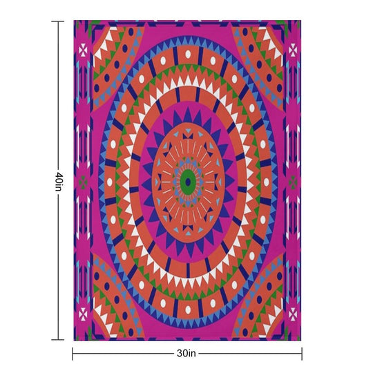 Mandala (Awakening) Versatility Throw Blanket