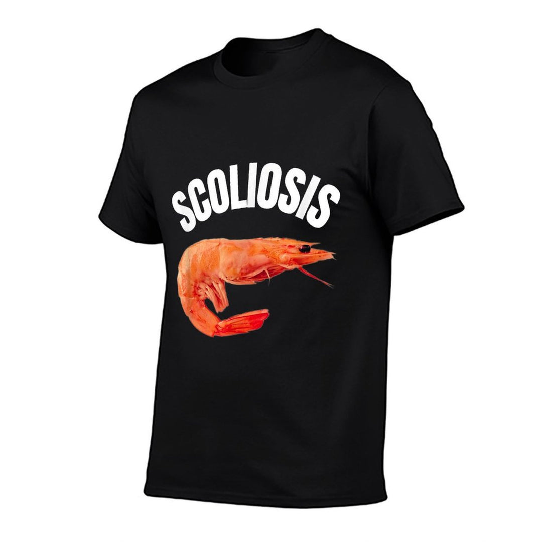 Funny Saying Scoliosis Shrimp Meme Doctor Fun Irony Men  Lightweight T-Shirt