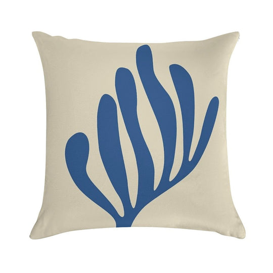 Henri Matisse - The Cutouts - Blue - Matisse Exhibition Soft Hidden Zipper Throw Pillow