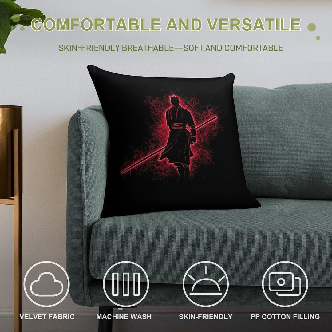 Ninja Mauler Soft Skin-Friendly Throw Pillow