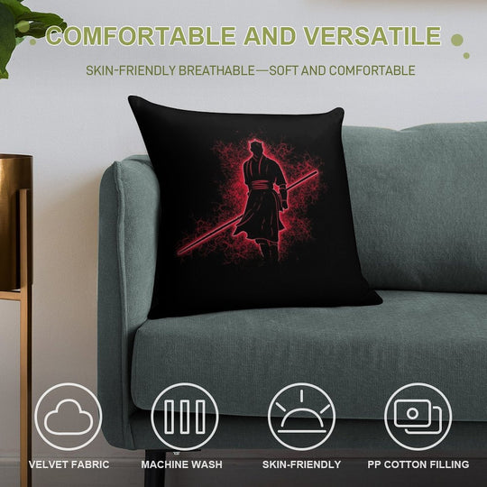 Ninja Mauler Soft Skin-Friendly Throw Pillow