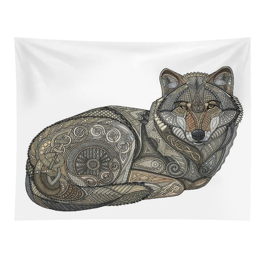 Norse Wolf Tapestry