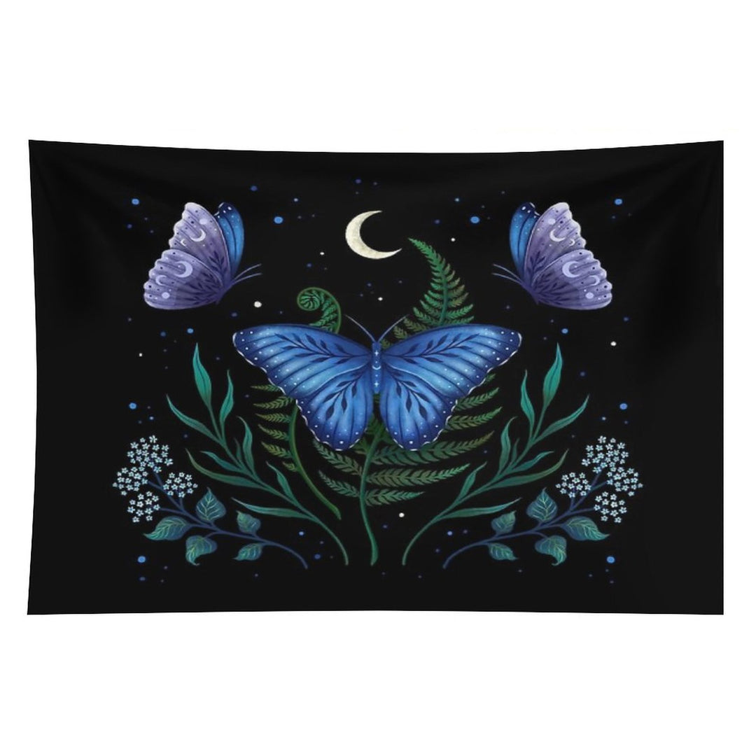 Blue Morpho Butterfly Tapestry
