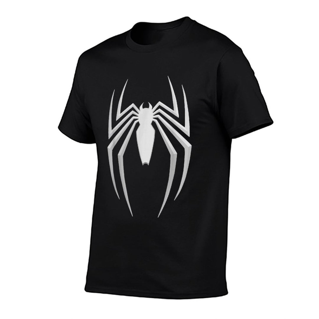 Marvel Spider-Man 2 Silver Spider Chest Emblem Comfortable T-Shirt