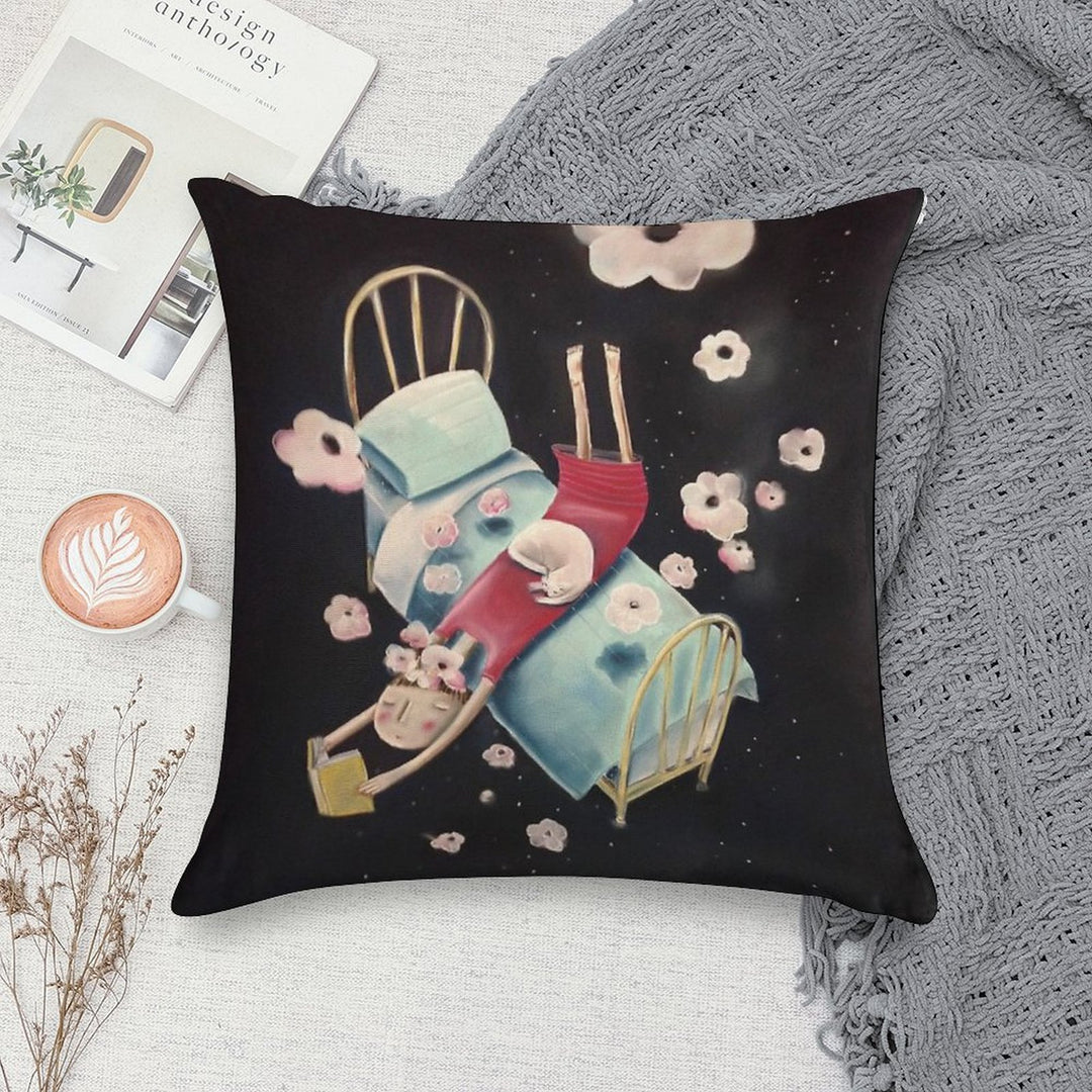 Page Turner Soft Luxury Feel Throw Pillow