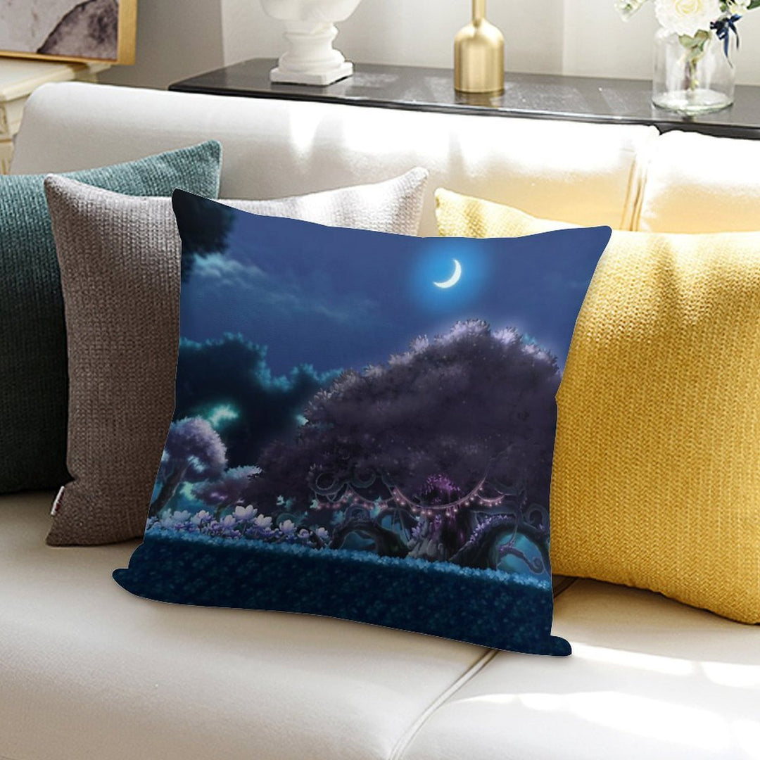 Arcana Forest (MapleStory) Soft Short Plush Fabric Throw Pillow