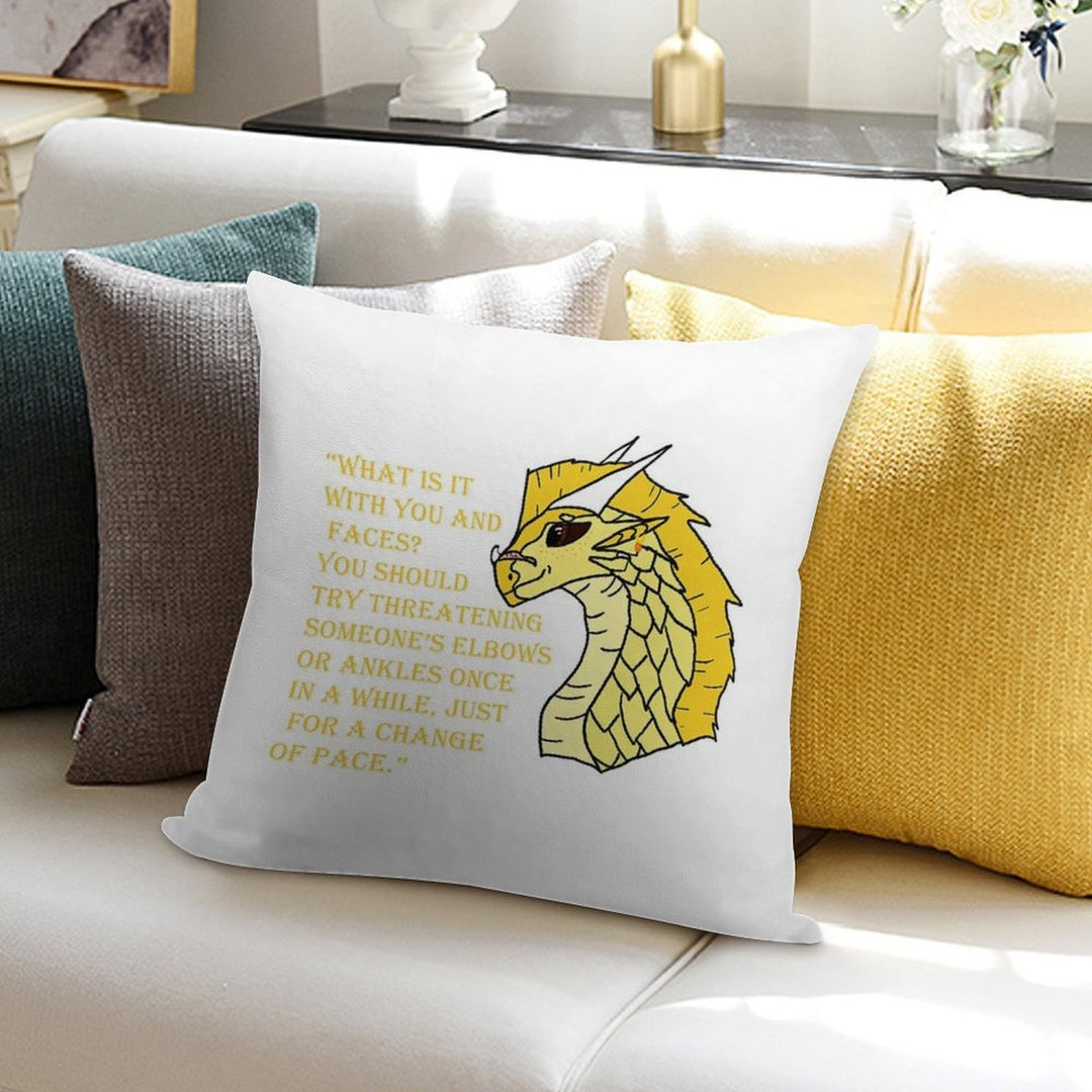 Qibli Quote [OUTDATED!! SEE DESCRIPTION!!] Soft Bedroom Essential Throw Pillow