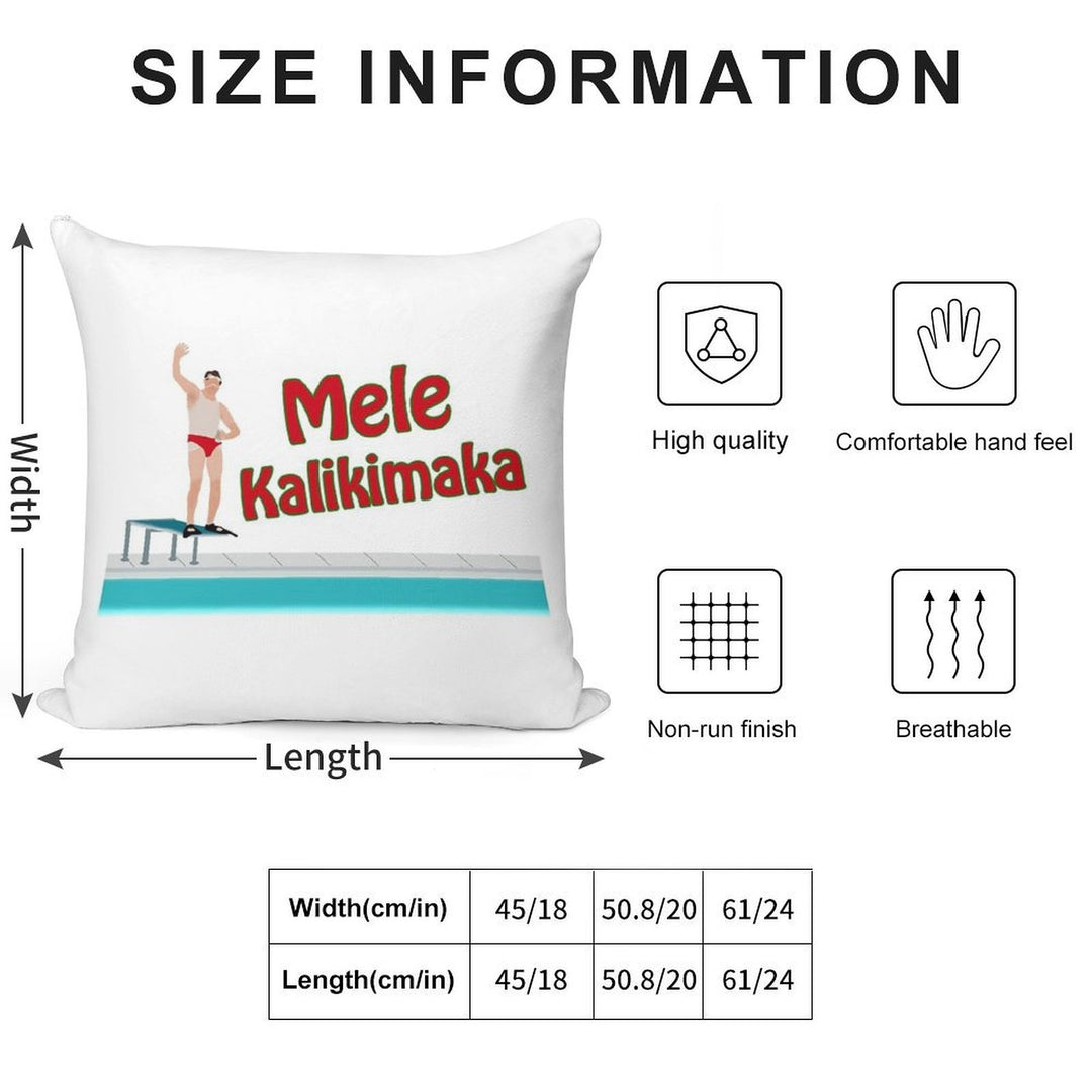 Christmas Vacation - Mele Kalikimaka Soft Shrink-Resistant Throw Pillow