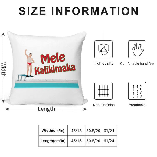 Christmas Vacation - Mele Kalikimaka Soft Shrink-Resistant Throw Pillow