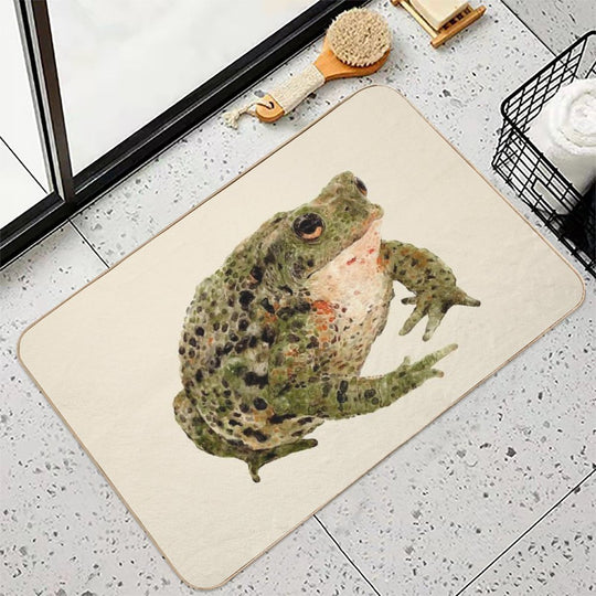 Toad Todd Frog  Rapid-Drying Bath Mat