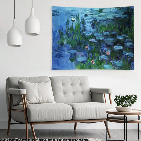 Claude Monet Water Lilies  Nymphéas Deep Color Tapestry
