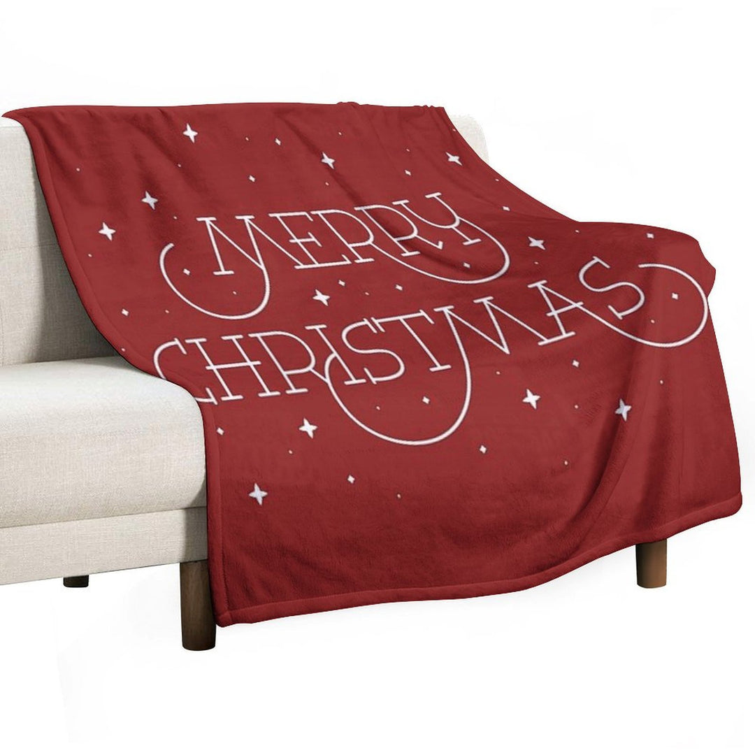 Merry Christmas Shrink-resistant Throw Blanket