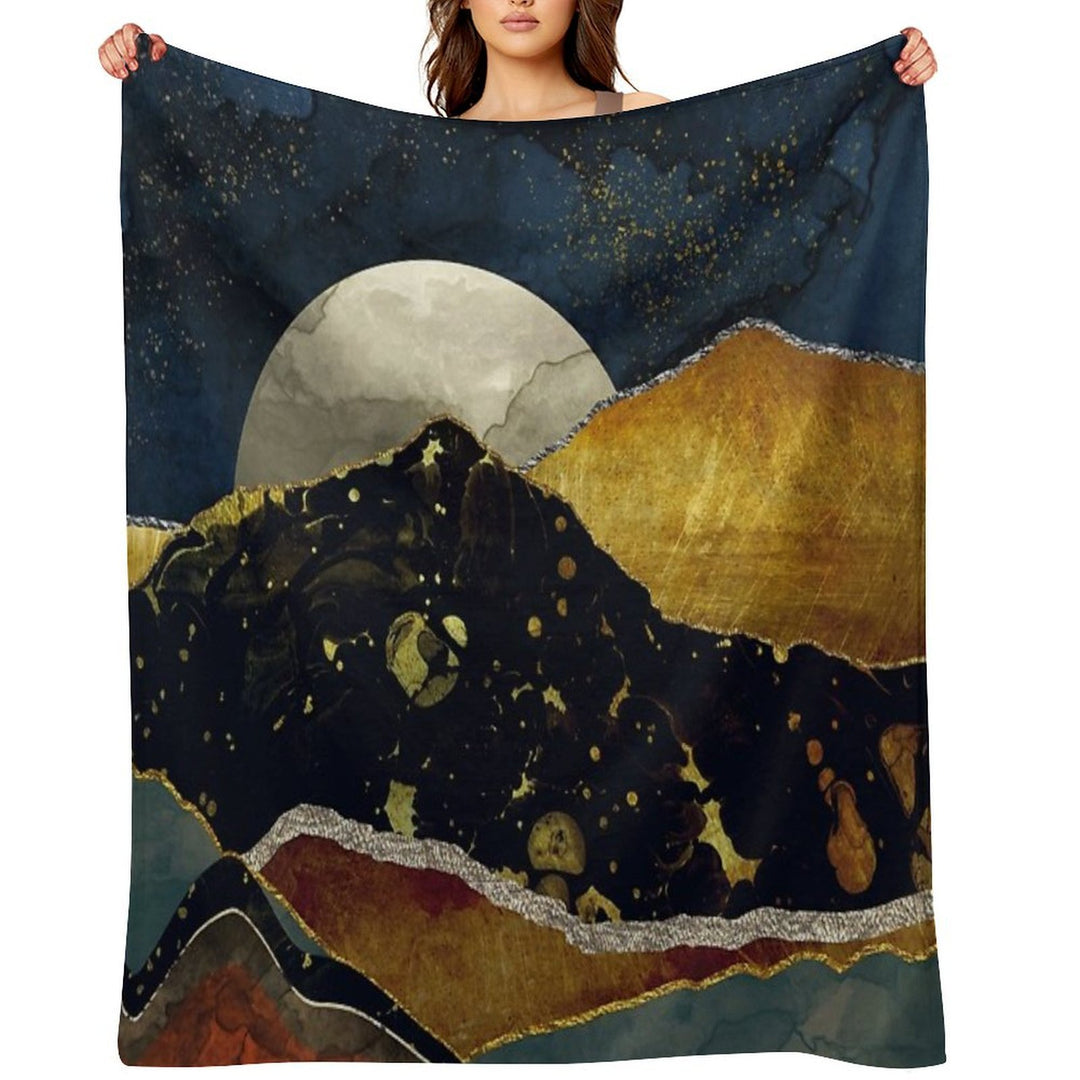 Bronze Night Multi-functional Throw Blanket