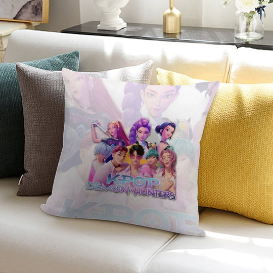 Kpop Demon Hunters Soft High-Density Material Throw Pillow